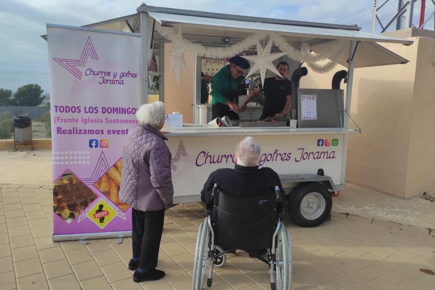 Churros con chocolate por navidad