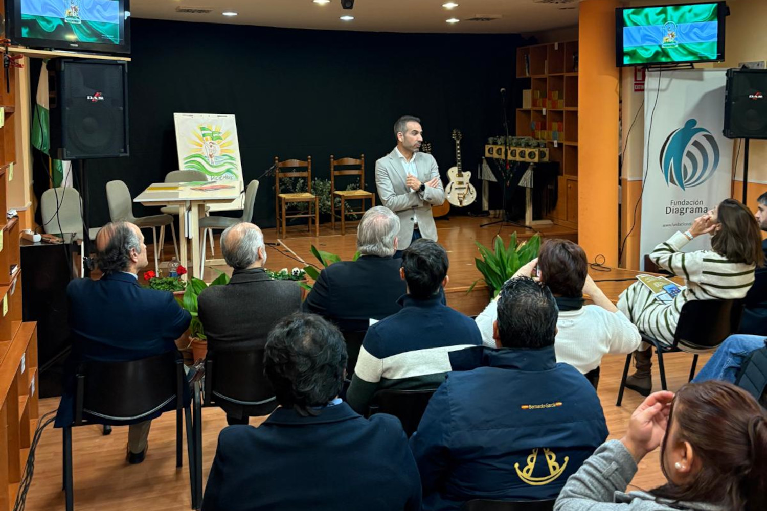 Teatro, música e identidad para conmemorar el Día de la Bandera de Andalucía en el centro ‘Las Lagunillas’