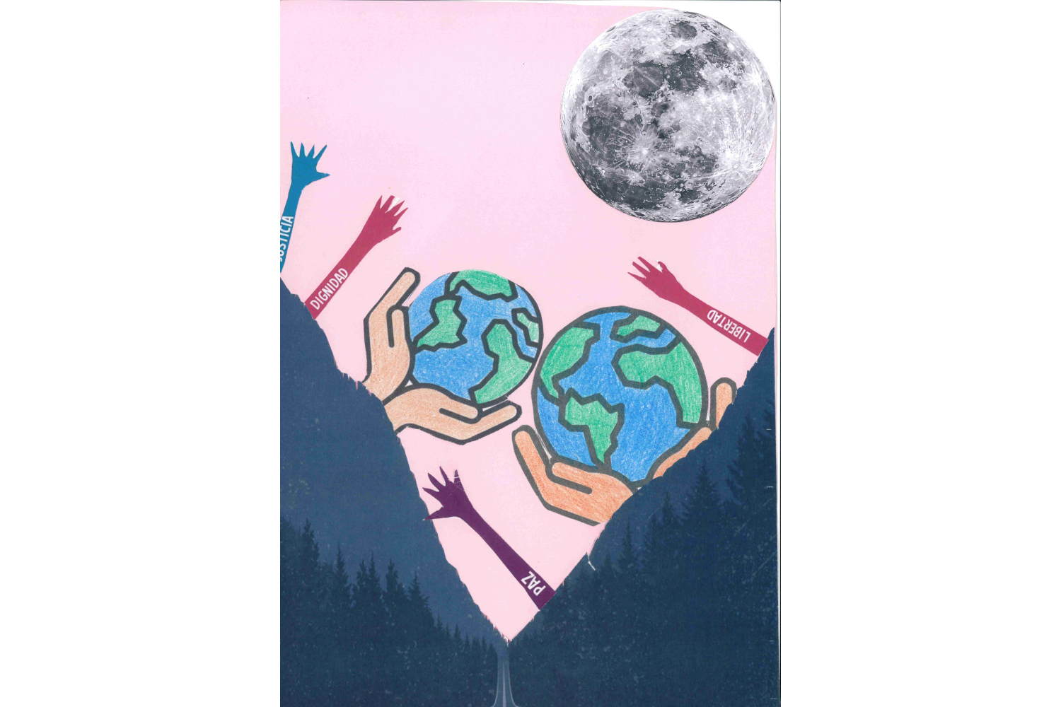 Libertad, obra ganadora en la categoría infantil