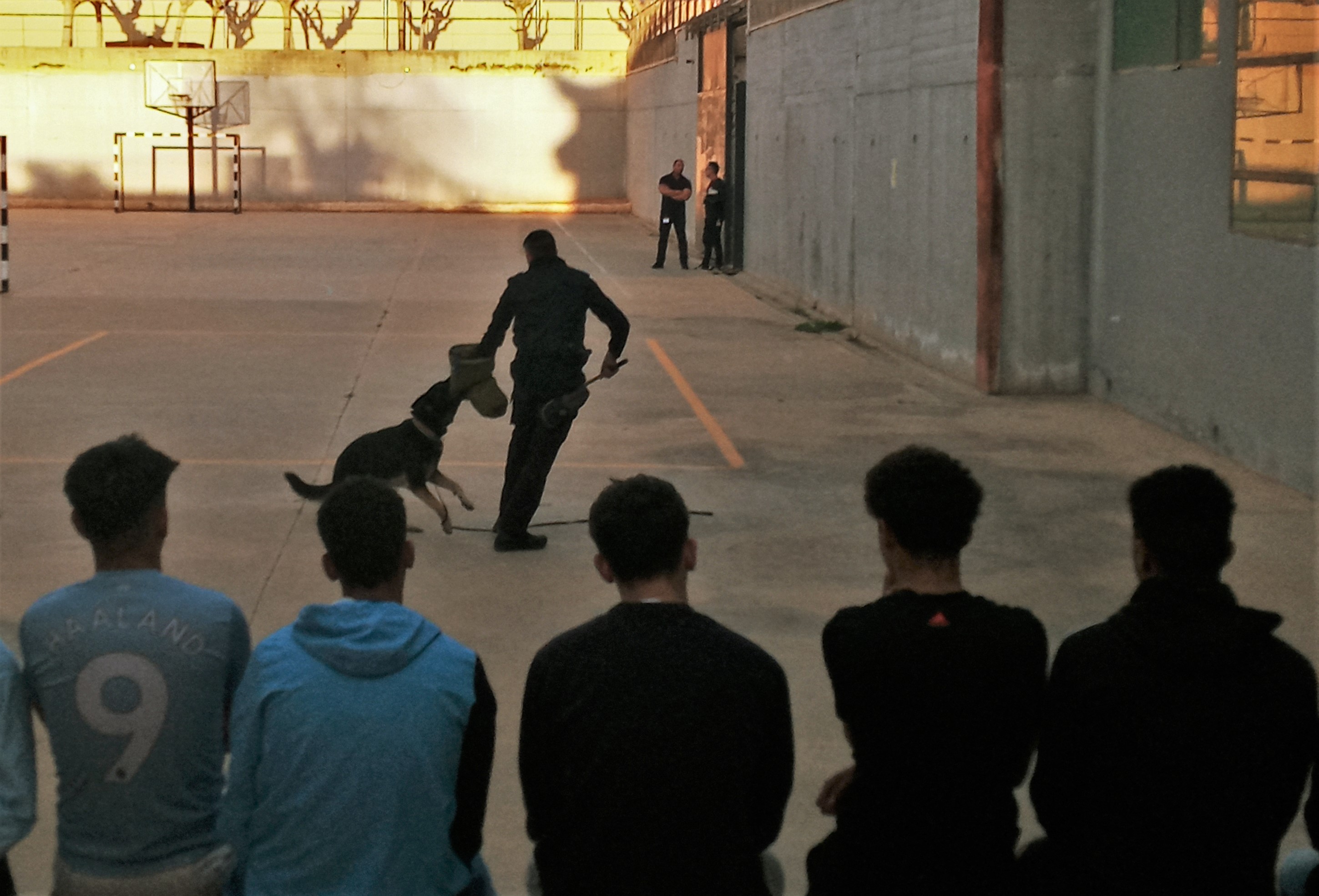 Exhibición Policías Tutores Murcia y Unidad Canina en centro "Las Moreras"