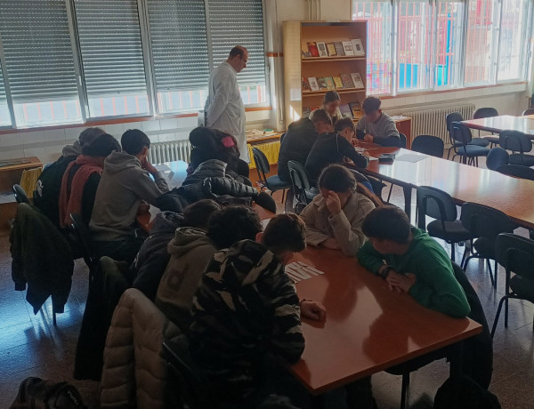 Uno de los talleres en el IES Delicias de Valladolid