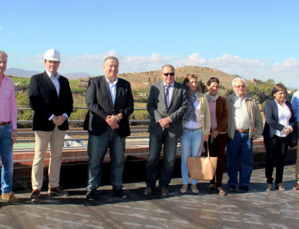 El alcalde de La Unión visita las obras de construcción del centro sociosanitario de Fundación Diagrama en este municipio
