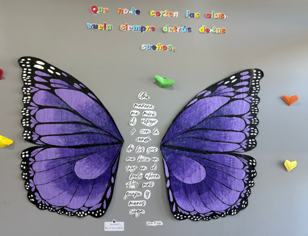 Mural realizado por las personas usuarias de Azarbe Lorca