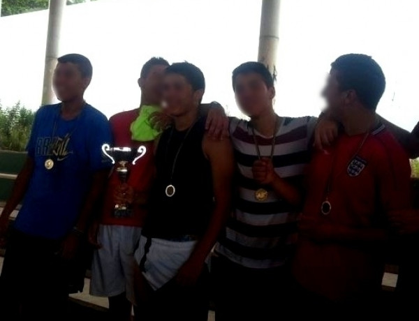 Los menores del centro ‘Baluarte San Pedro Alto’ de Melilla participan en un campeonato de fútbol sala