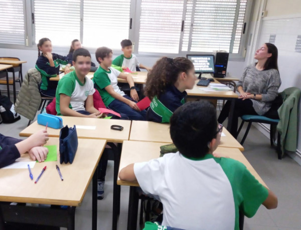 Alumnos y alumnas de 2º de la ESO del Colegio Don Bosco, durante la sesión