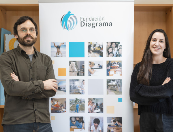 Antonio José García e Irene Rodríguez, del Departamento Técnico Socioeducativo de Fundación Diagrama