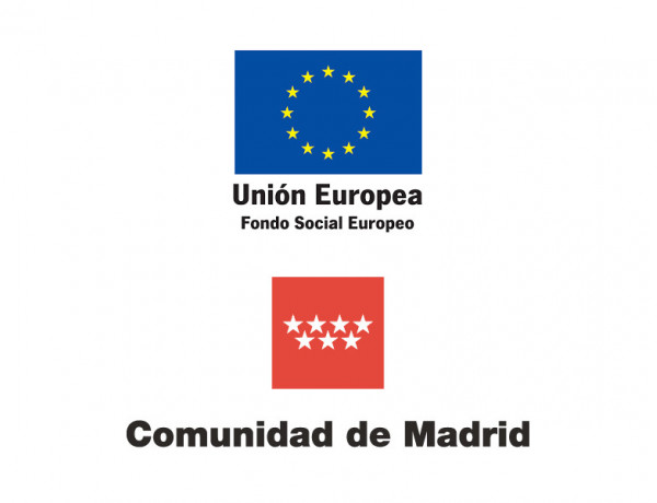 Logotipos de la Unión Europea y la Comunidad de Madrid