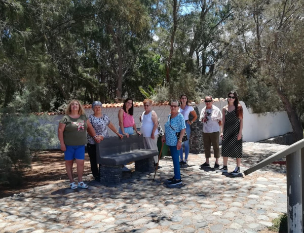 Las participantes del programa, en el área recreativa El Chozo