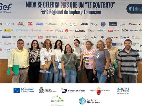 Personas usuarias del proyecto ‘Impulso’ participan en la 4ª Feria Regional de Empleo y Formación de Murcia