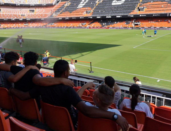 Jóvenes atendidos por Fundación Diagrama en la Comunidad Valenciana realizan varias actividades relacionadas con el mundo del fútbol. 2019