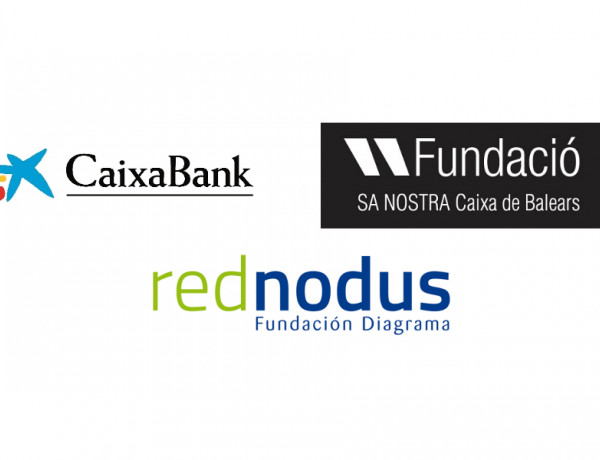 Logotipos CaixaBank, Fundació SA NOSTRA y Red Nodus