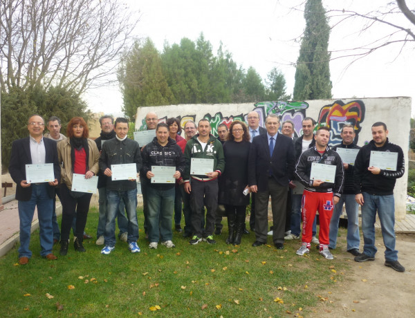 Clausura del curso de limpieza de edificios en el centro de día ‘Heliotropos’ de Murcia