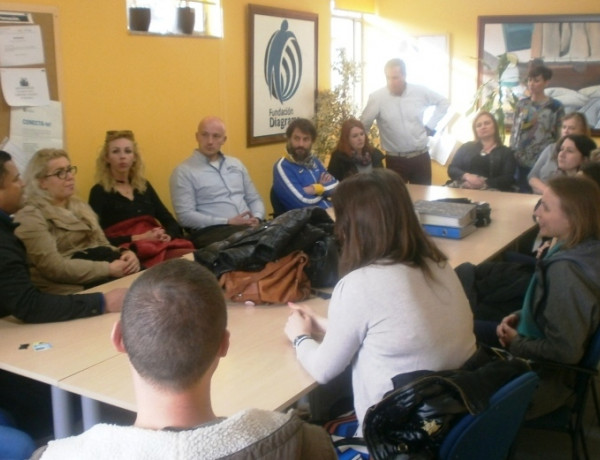 Visita de profesionales de Erasmus + al CSJ. Cantabria. Fundación Diagrama.