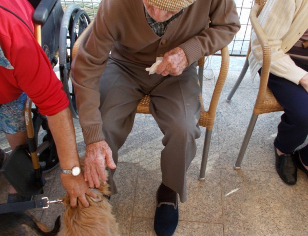 Las personas atendidas en la residencia ‘Nuevo Azahar’ de Archena (Murcia) participan por segundo año en el Día Mundial de los Animales. Fundación Diagrama. Murcia 2018.
