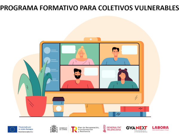 Programa de teleformación para colectivos en situación de vulnerabiliad de la provincia de Alicante