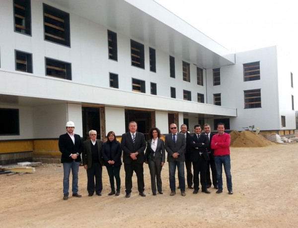 El alcalde de La Unión visita el avance de las obras de construcción del centro sociosanitario de Fundación Diagrama en este municipio