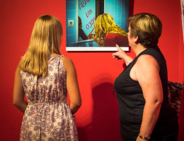 Obra 'Abre los ojos' realizada por los menores de Sant Sebastia. Fundación Diagrama. 