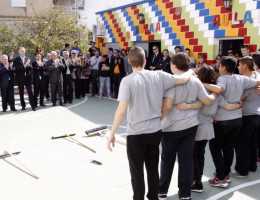 Los menores del centro 'Anassim' actuaron en la inauguración