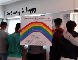 Los jóvenes atendidos en ‘Benalúa’ (Alicante) y ‘Campanar’ (Valencia) participan en numerosas actividades de concienciación y prevención del Coronavirus. Fundación Diagrama. Comunidad Valenciana 2020. 