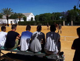 Los jóvenes atendidos en el centro ‘El Limonar’ de Alcalá de Guadaíra (Sevilla) realizan actividades de ocio y tiempo libre positivo. Fundación Diagrama. Andalucía 2019.