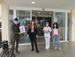 Los menores atendidos en el centro ‘Odiel’ de Huelva participan en la elaboración y  envío de 750 mariposas de papel con mensajes de ánimo. Fundación Diagrama. 2020