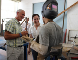 La consejera de Sanidad y Política Social visita Las Moreras