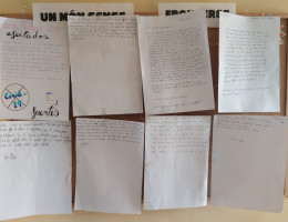 Las personas atendidas por Fundación Diagrama en España se suman a la iniciativa de escribir cartas de apoyo para las personas hospitalizadas por el COVID-19. 2020