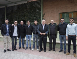 Visita representantes del Villareal C.F. y el Roda C.F. al centro 'Pi Gros'