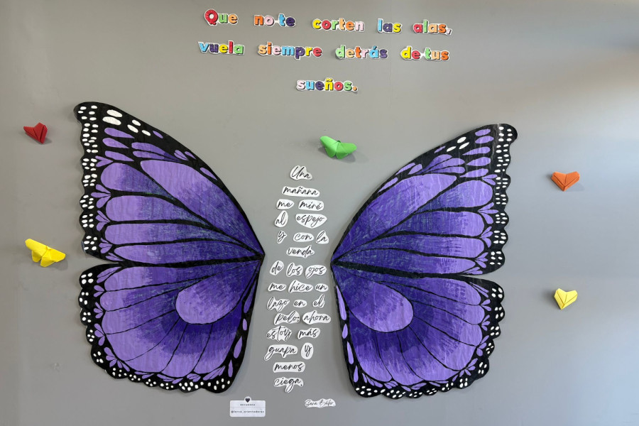 Mural realizado por las personas usuarias de Azarbe Lorca