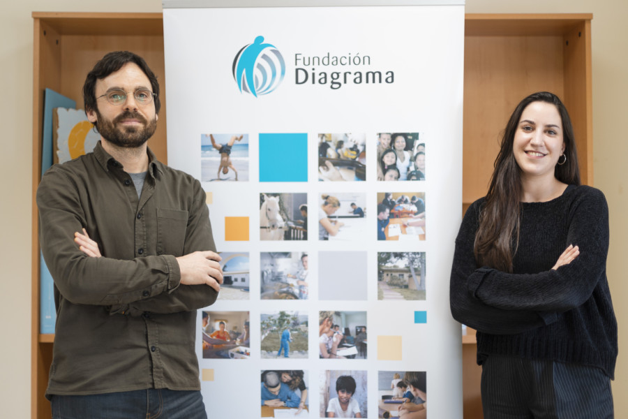Antonio José García e Irene Rodríguez, del Departamento Técnico Socioeducativo de Fundación Diagrama