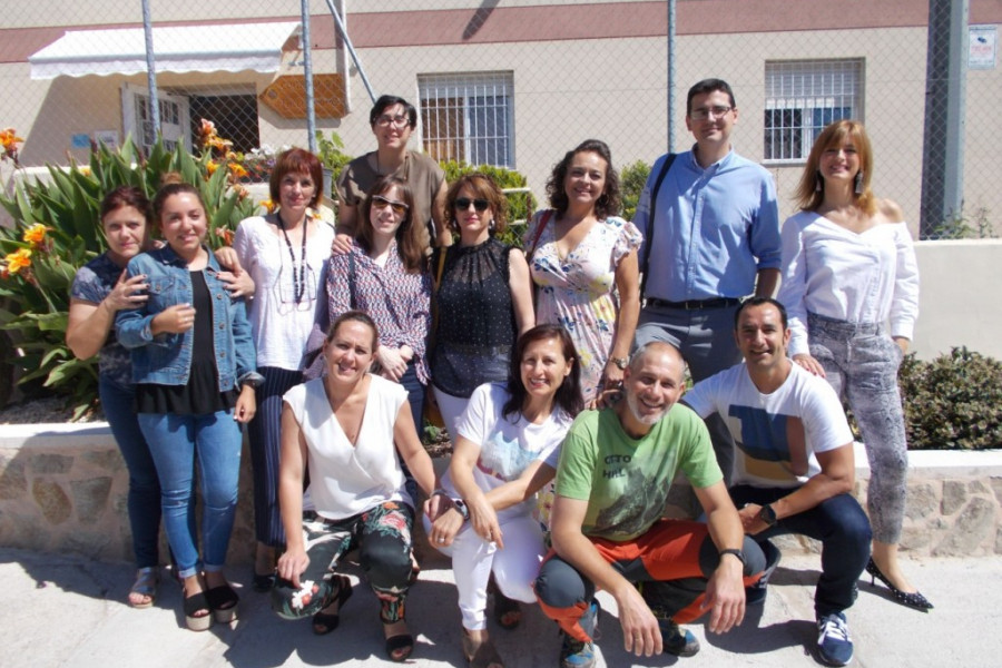 El equipo terapéutico de la Unidad de Conductas Adictivas de Lorca visitan el centro ‘Heliotropos’ de Murcia. Fundación Diagrama 2019.