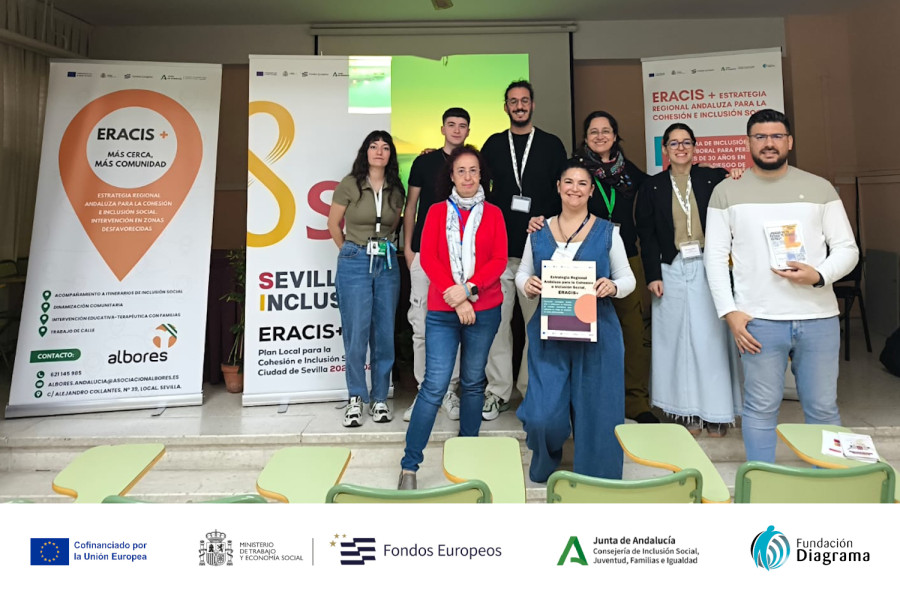 Profesionales del proyecto de inserción sociolaboral ERACIS+ Sevilla