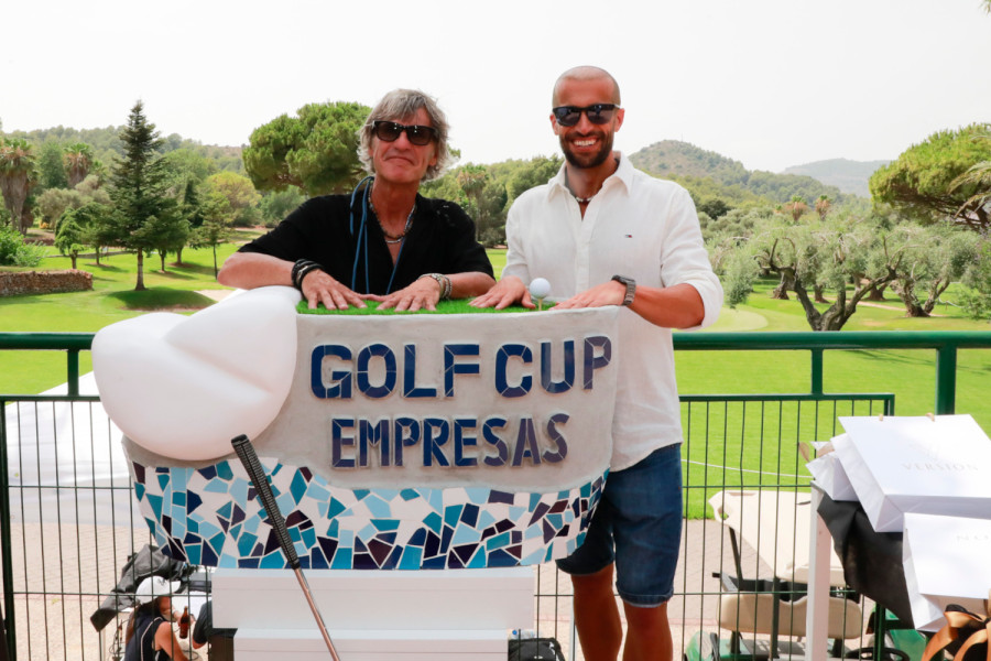 Alberto López, de Fundación Diagrama, junto a Gonzalo Fabregat, de Red Nodus en la Golf Cup Empresas 2026