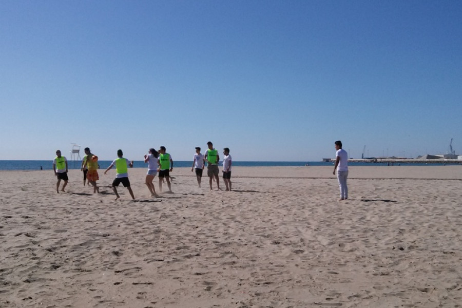 Visita a la playa de El Grao. Medio Abierto de Castellón. Fundación Diagrama.