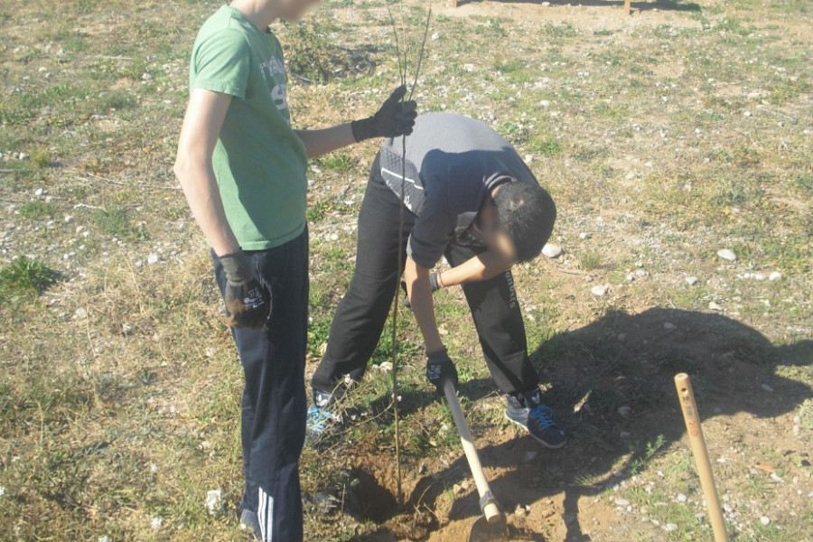 Menores del centro ‘Pi i Margall’ de Burjassot (Valencia) participan en la reforestación del cauce del río Turia