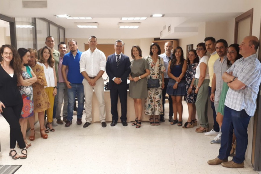 El director general de Justicia Juvenil y la delegada del Gobierno Andaluz visitan el Servicio de Medio Abierto de Jaén