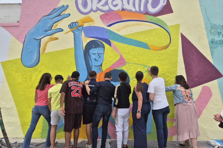 Jóvenes atendidos por Fundación Diagrama realizan varias actividades para conmemorar el Orgullo LGTBI