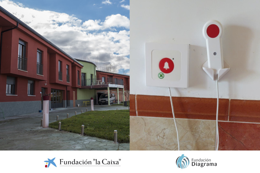 Llamadores instalados en la residencia Virgen de Veladíez