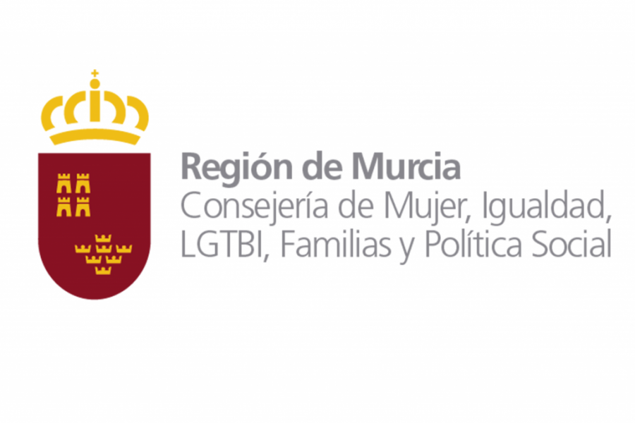Logo Región de Murcia. Consejería de Mujer, Igualdad, LGTBI, Familias y Política Social