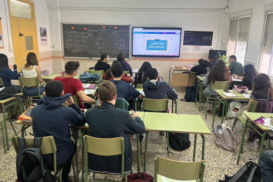 Una de las actividades realizadas en un instituto melillense