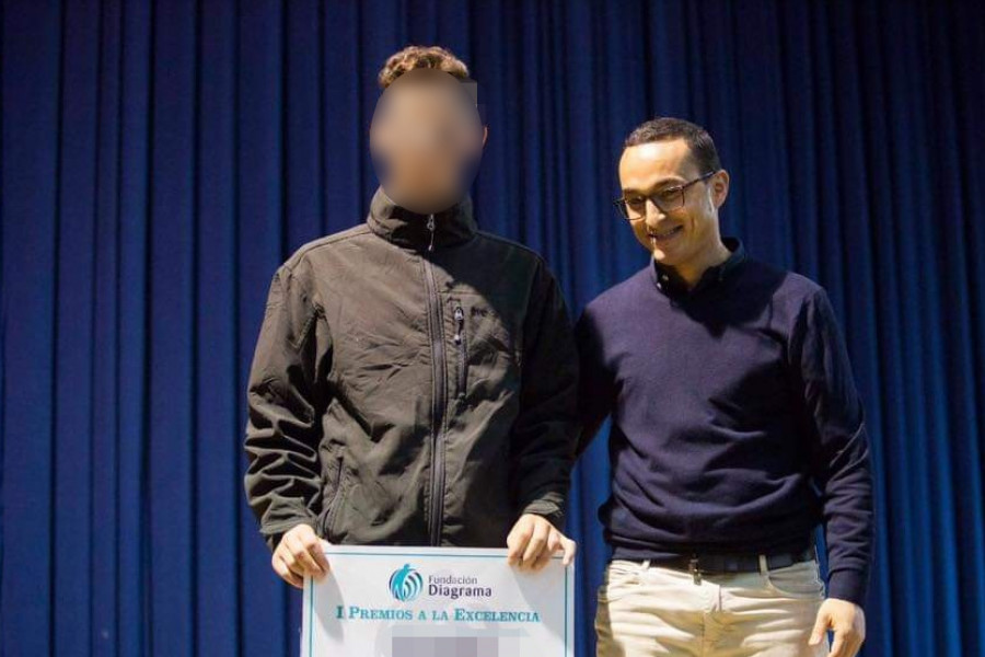 Uno de los menores atendidos en el centro educativo ‘Ciudad de Melilla’ obtiene un reconocimiento en los I Premios a la Excelencia y el Esfuerzo. Fundación Diagrama. Melilla 2019. 