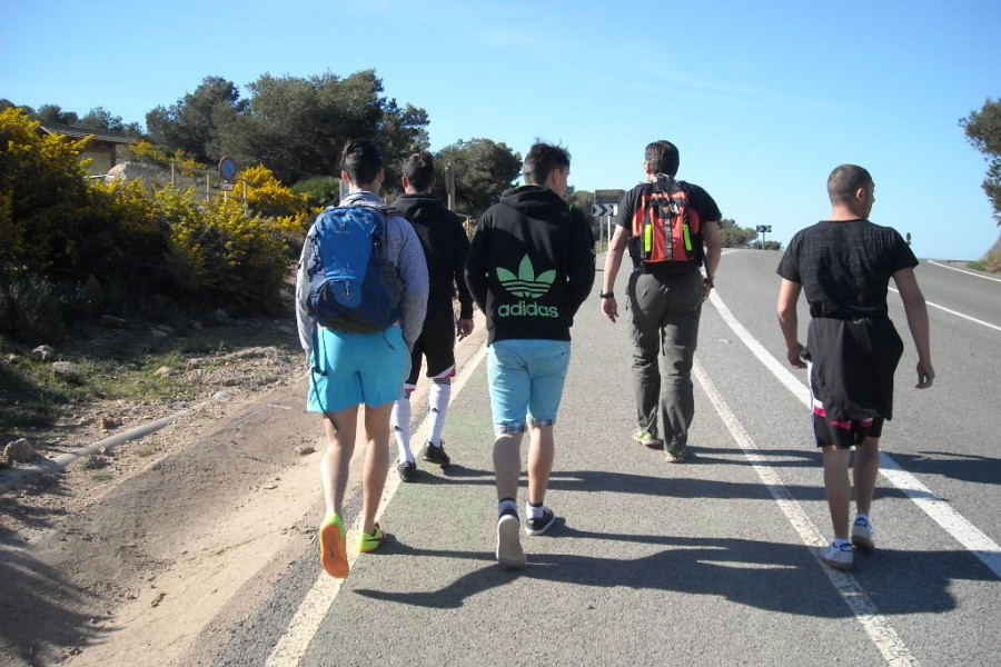 Ruta de senderismo por la Sierra Minera. Centro 'Las Moreras'.Fundación Diagrama