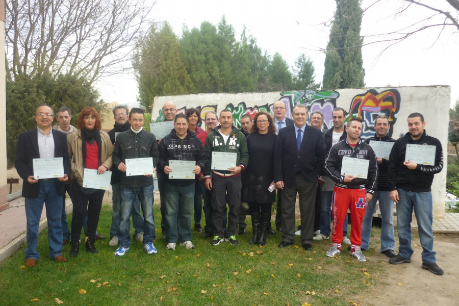 Clausura del curso de limpieza de edificios en el centro de día ‘Heliotropos’ de Murcia