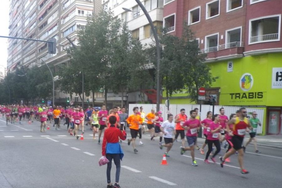 Menores de 'Los Pinos'. Carrera Solidaria 'Run for Parkinson'.Fundación Diagrama