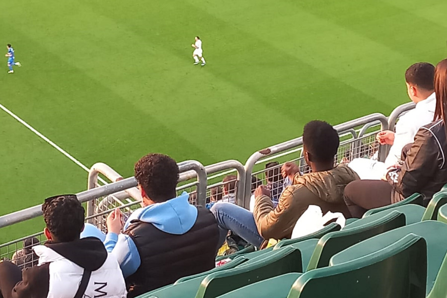 Los jóvenes, en el partido del Elche CF contra la SD Amorebieta