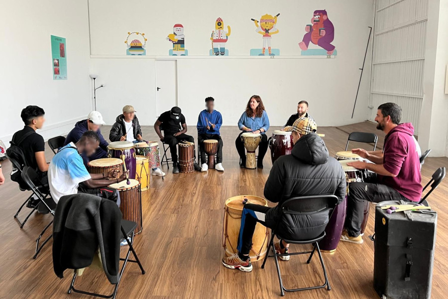 Taller de percusión con Pau Puig