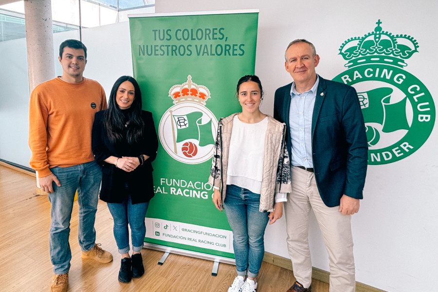 Víctor González, Anabel Perales, Alba Álvarez y César Anievas