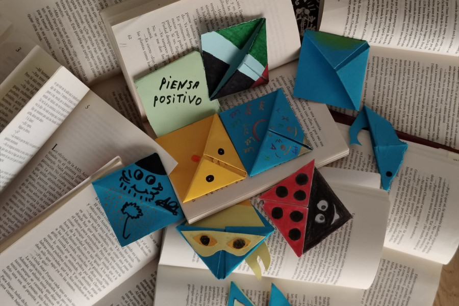 Puntos de lectura elaborados por jóvenes del hogar Els Gegants