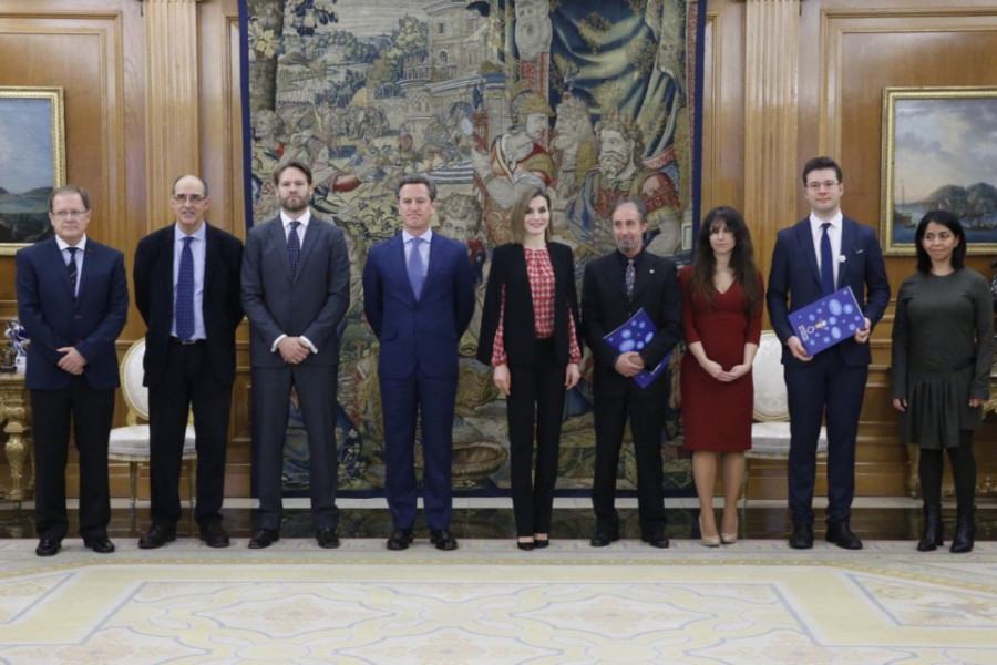 Los miembros de la Junta Directiva de la Plataforma de Infancia se reúnen con la Reina Doña Letizia