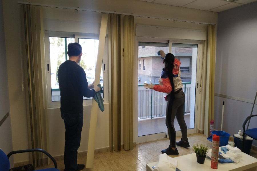 Un total de 15 personas se forman en Técnicas de Limpieza a través del programa de inserción sociolaboral ‘Impulso’ de Murcia. Fundación Diagrama. Murcia 2020. 